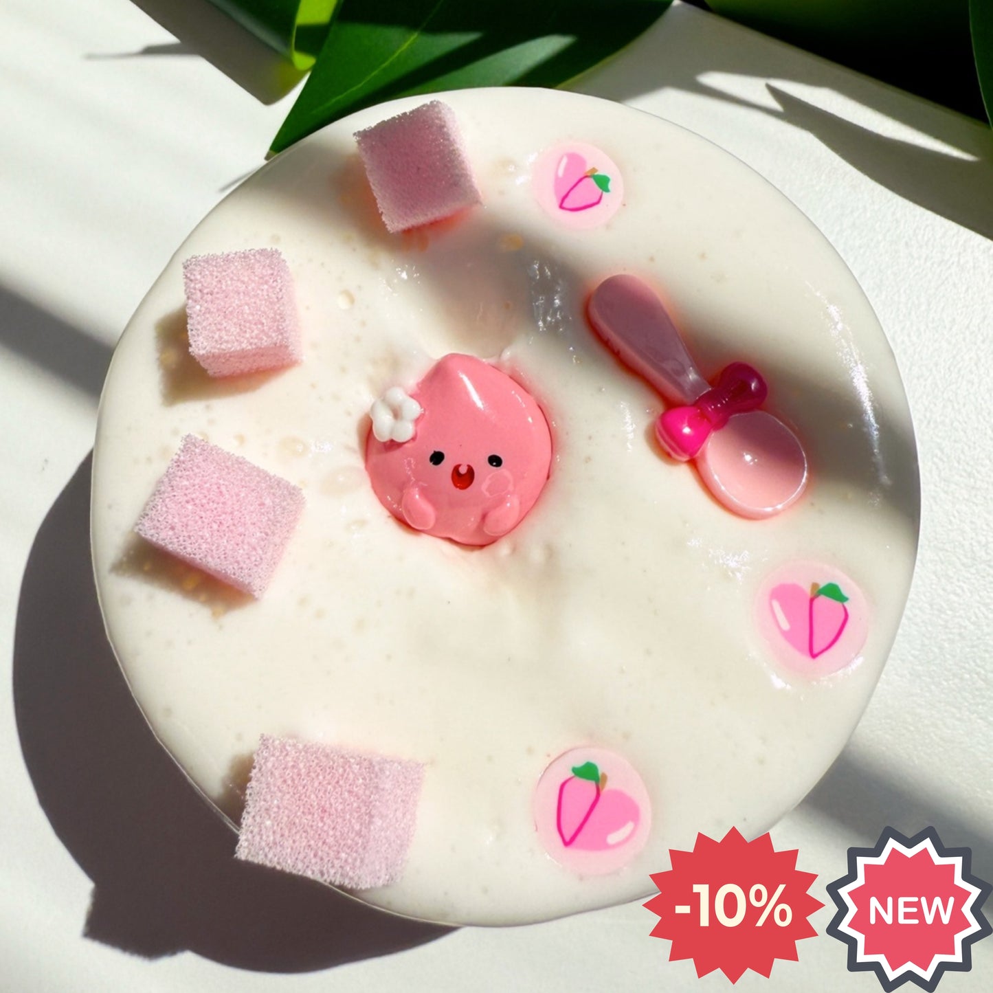 Peach Greek Yogurt Slime