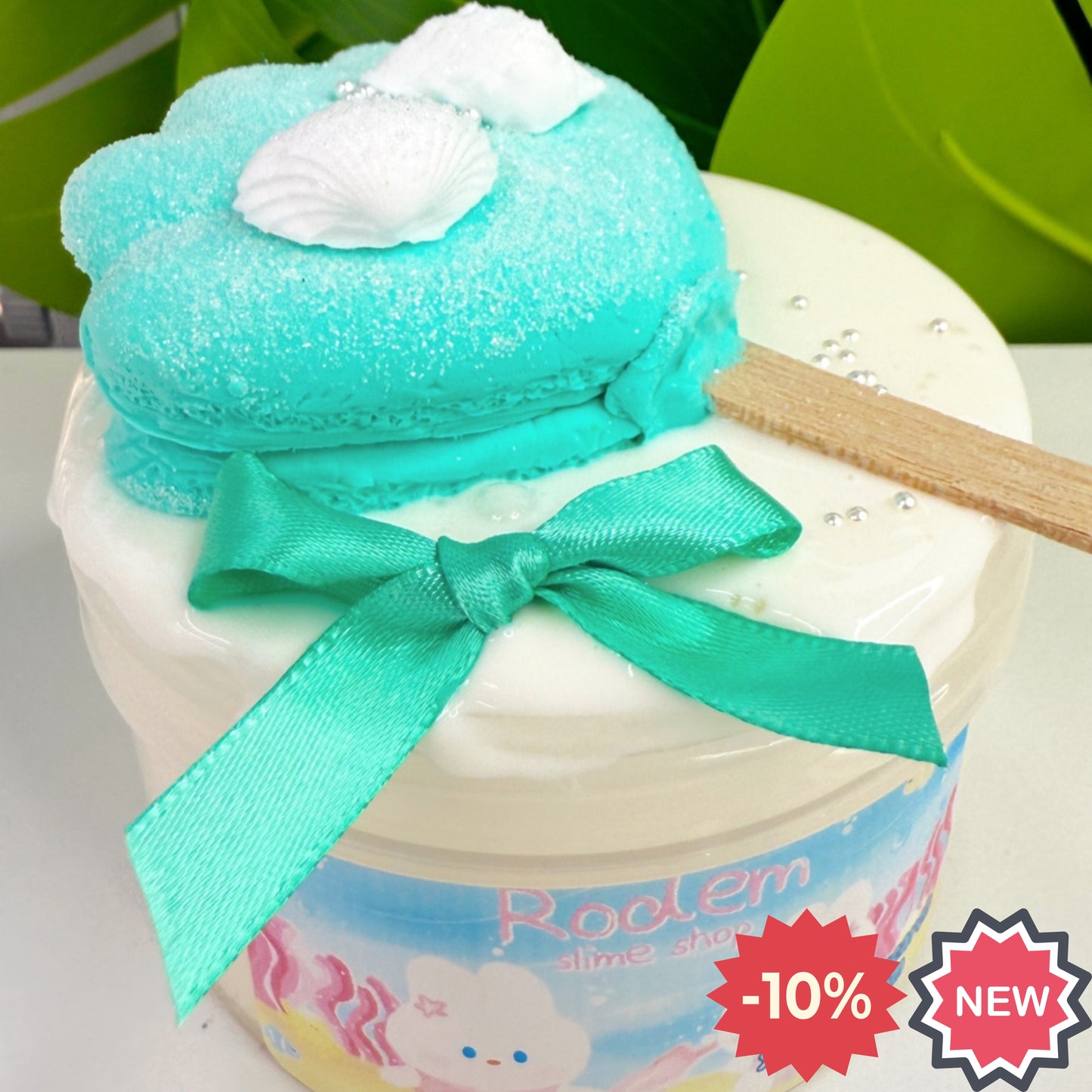 Seashell Macaron Ice Cream Slime