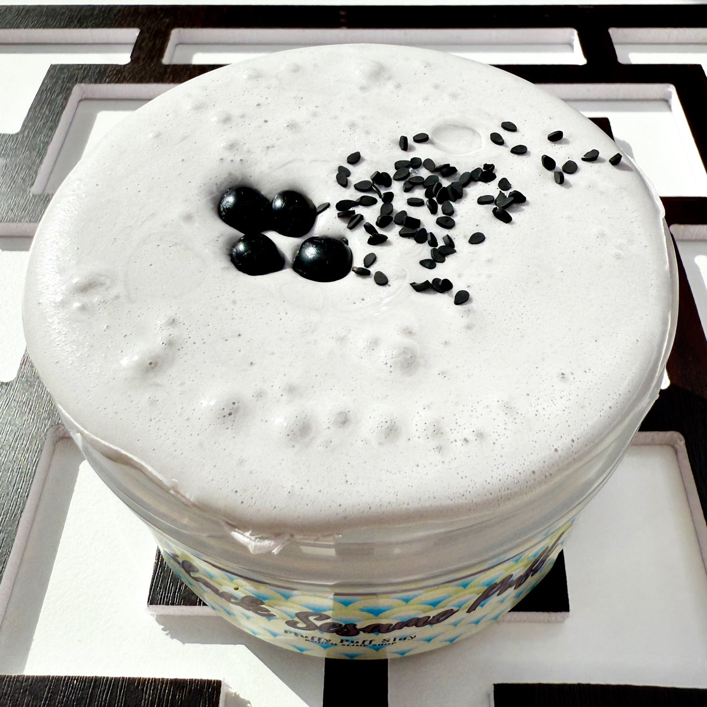 Black Sesame Puff Slime