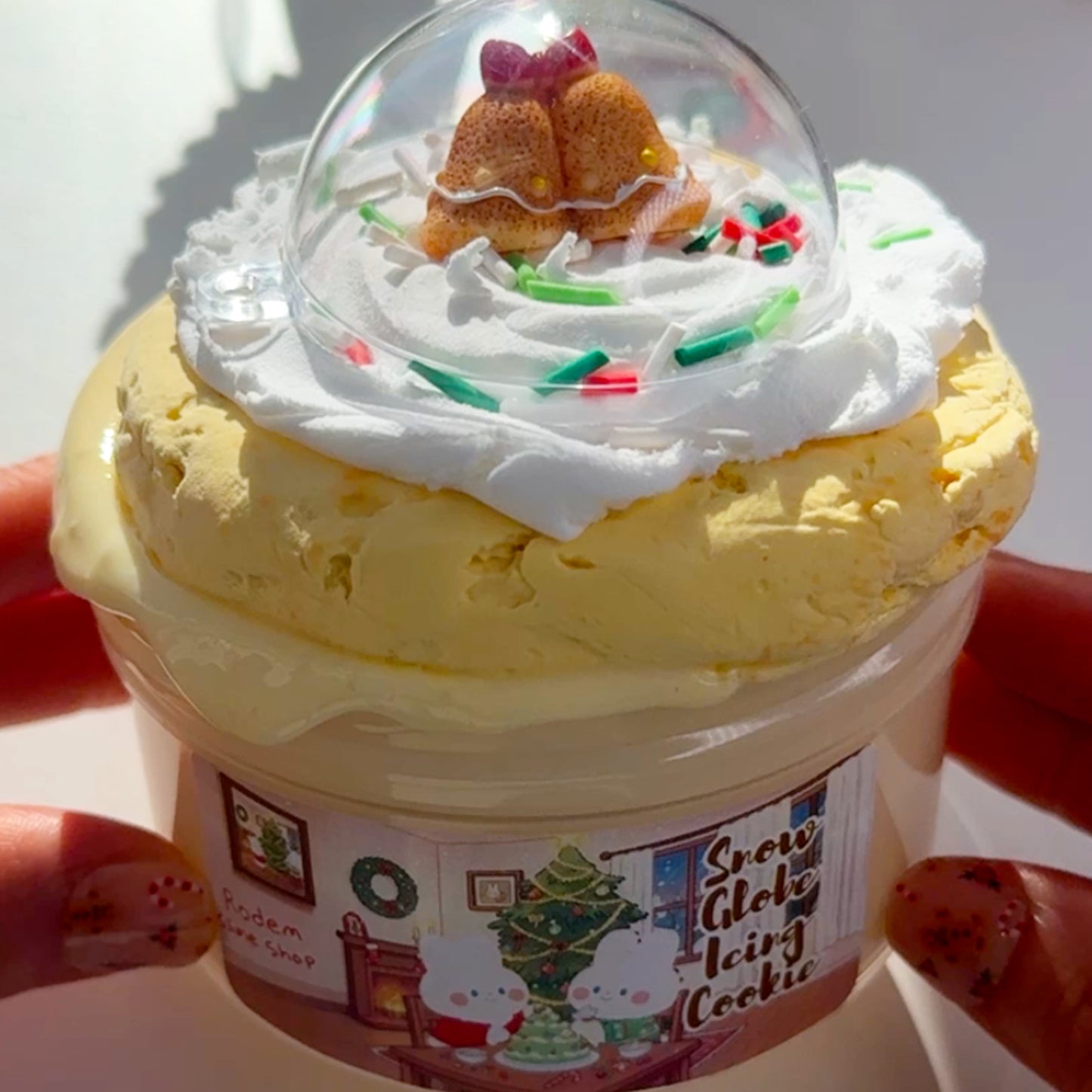 Snow Globe Icing Cookie Slime