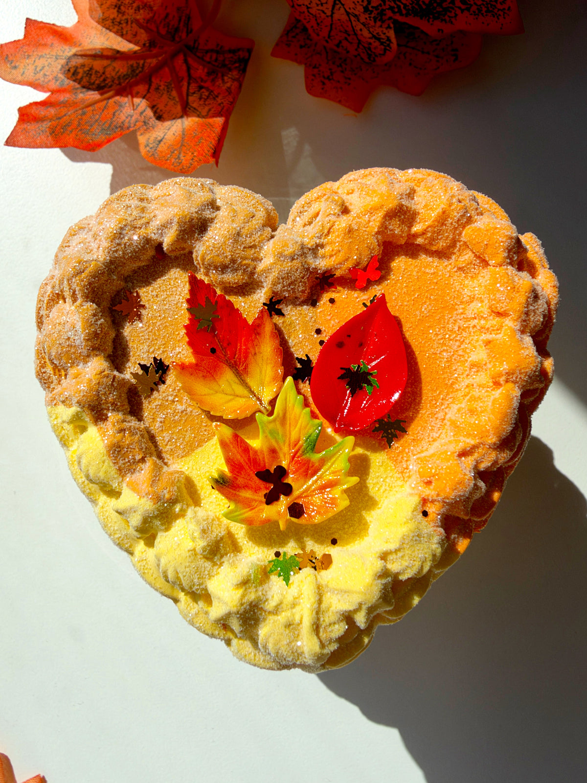 Autumn Heart Cake Slime
