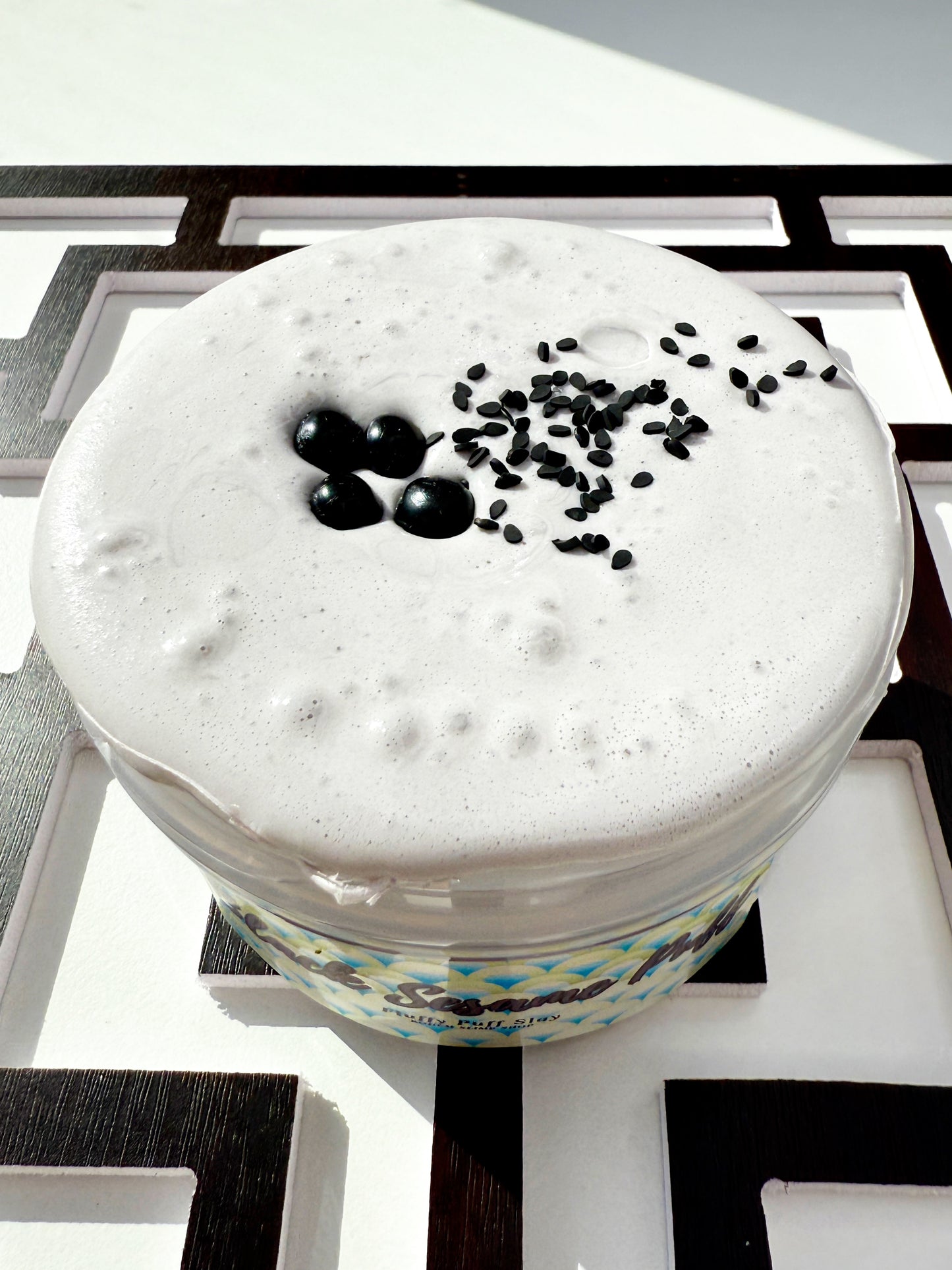 Black Sesame Puff Slime