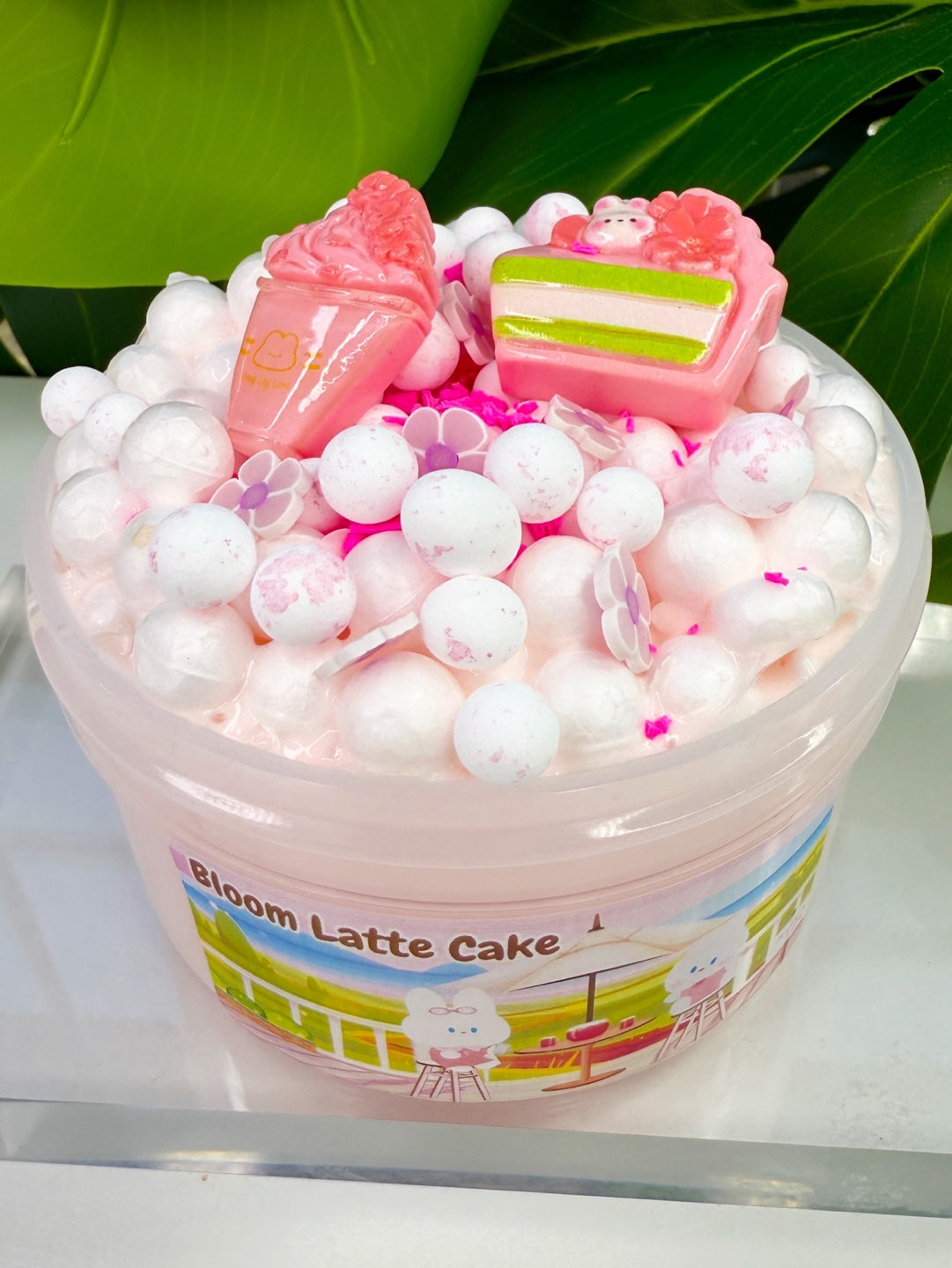 Bloom Latte Cake Slime