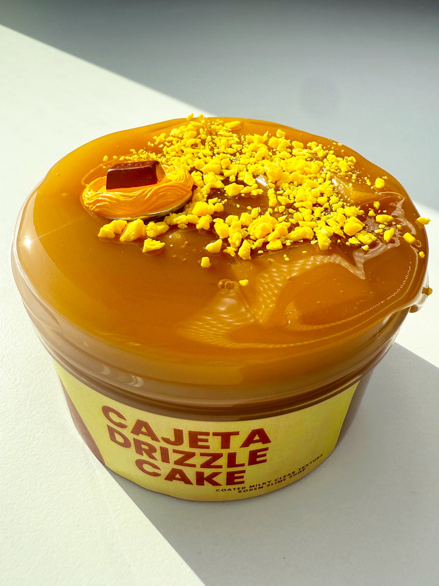 Cajeta Drizzle Cake Slime