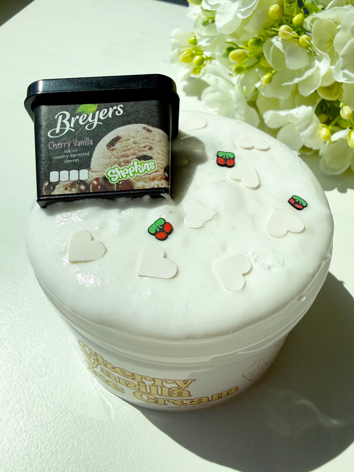 Cherry Vanilla Ice Cream Slime