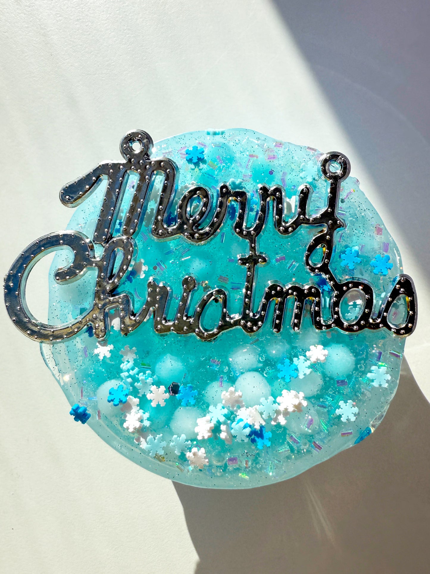 First Snow on Christmas Slime