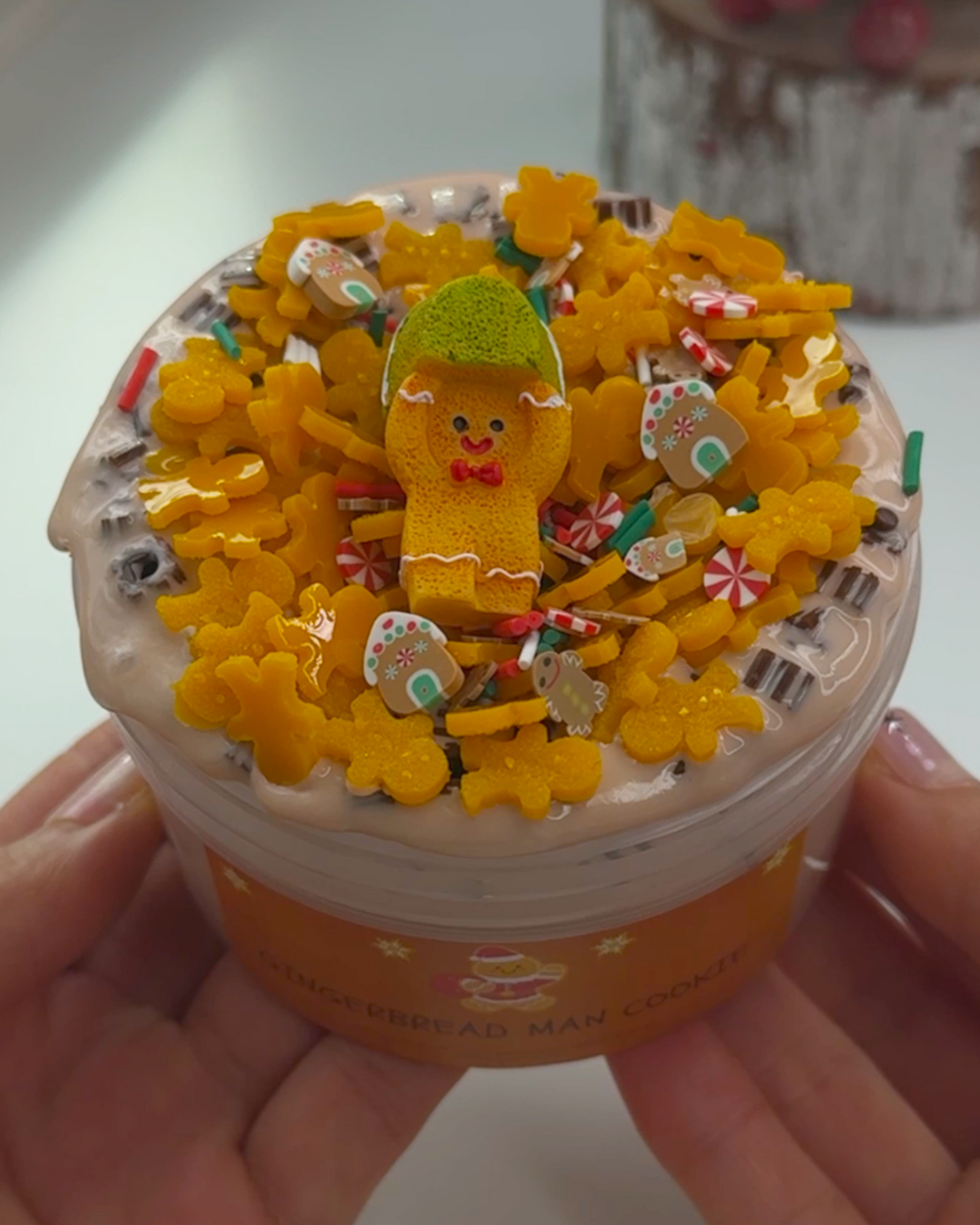 Gingerbread Man Cookie Slime