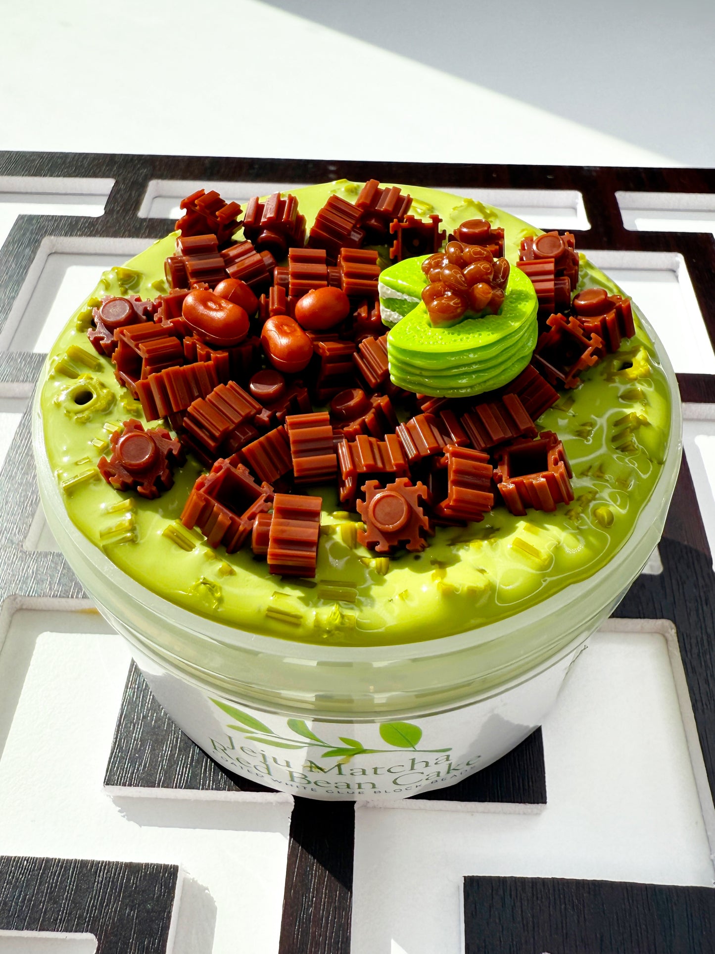 Jeju Matcha Red Bean Cake Slime