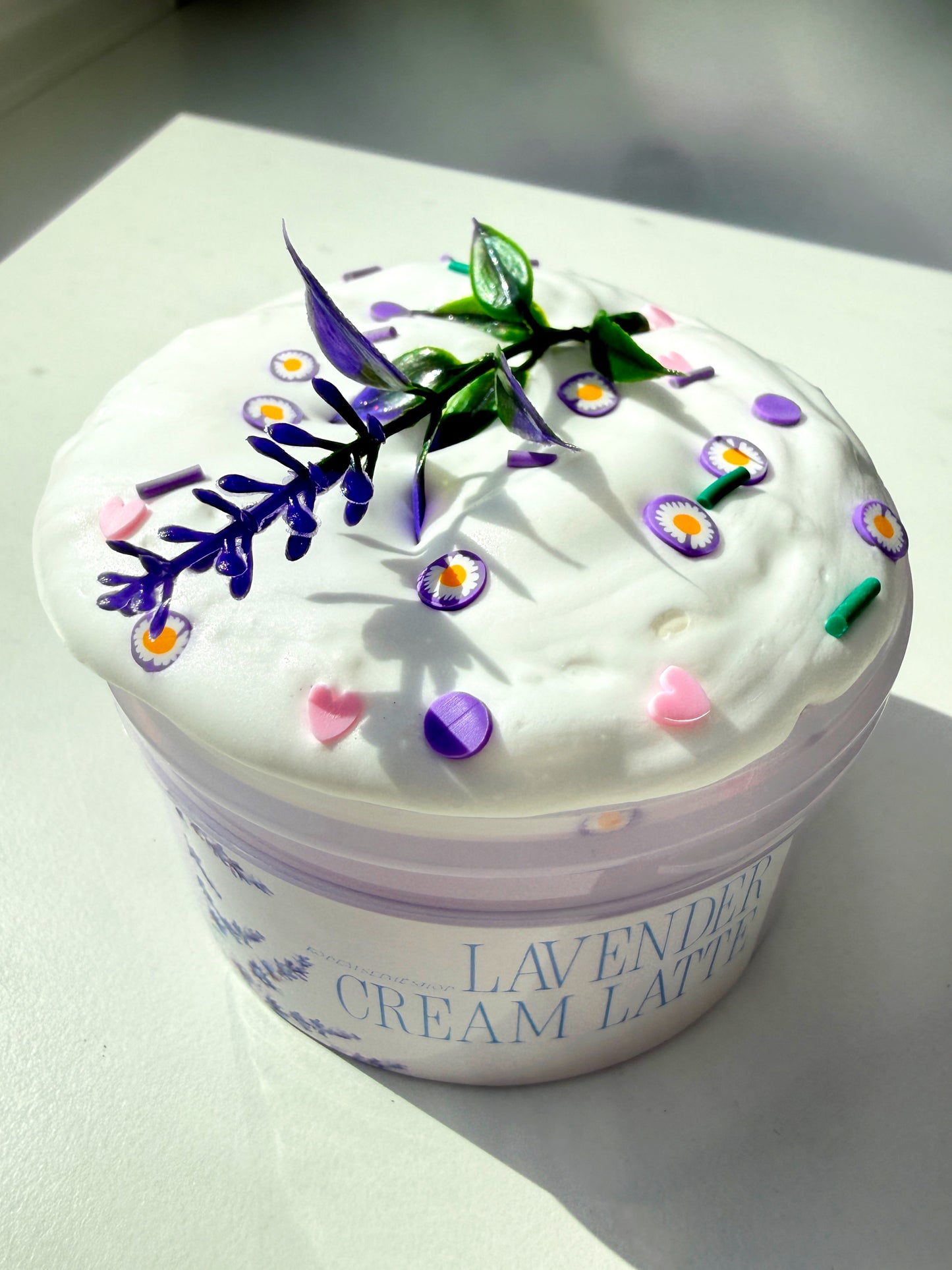 Lavender Cream Latte Slime