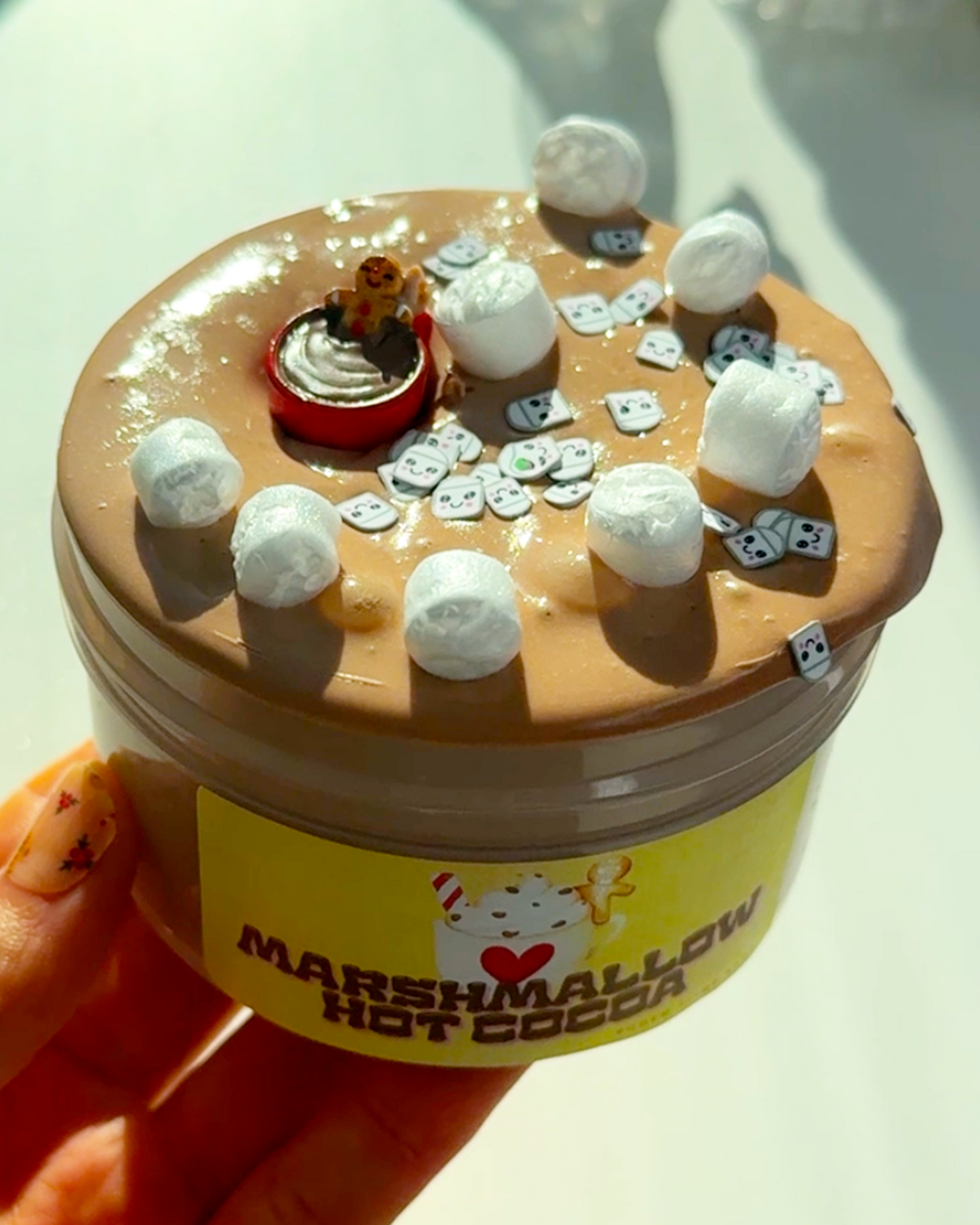 Marshmallow Hot Cocoa Slime