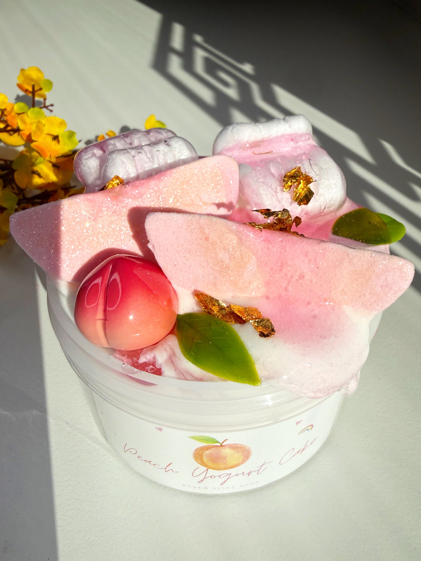 Peach Yogurt Cake Slime