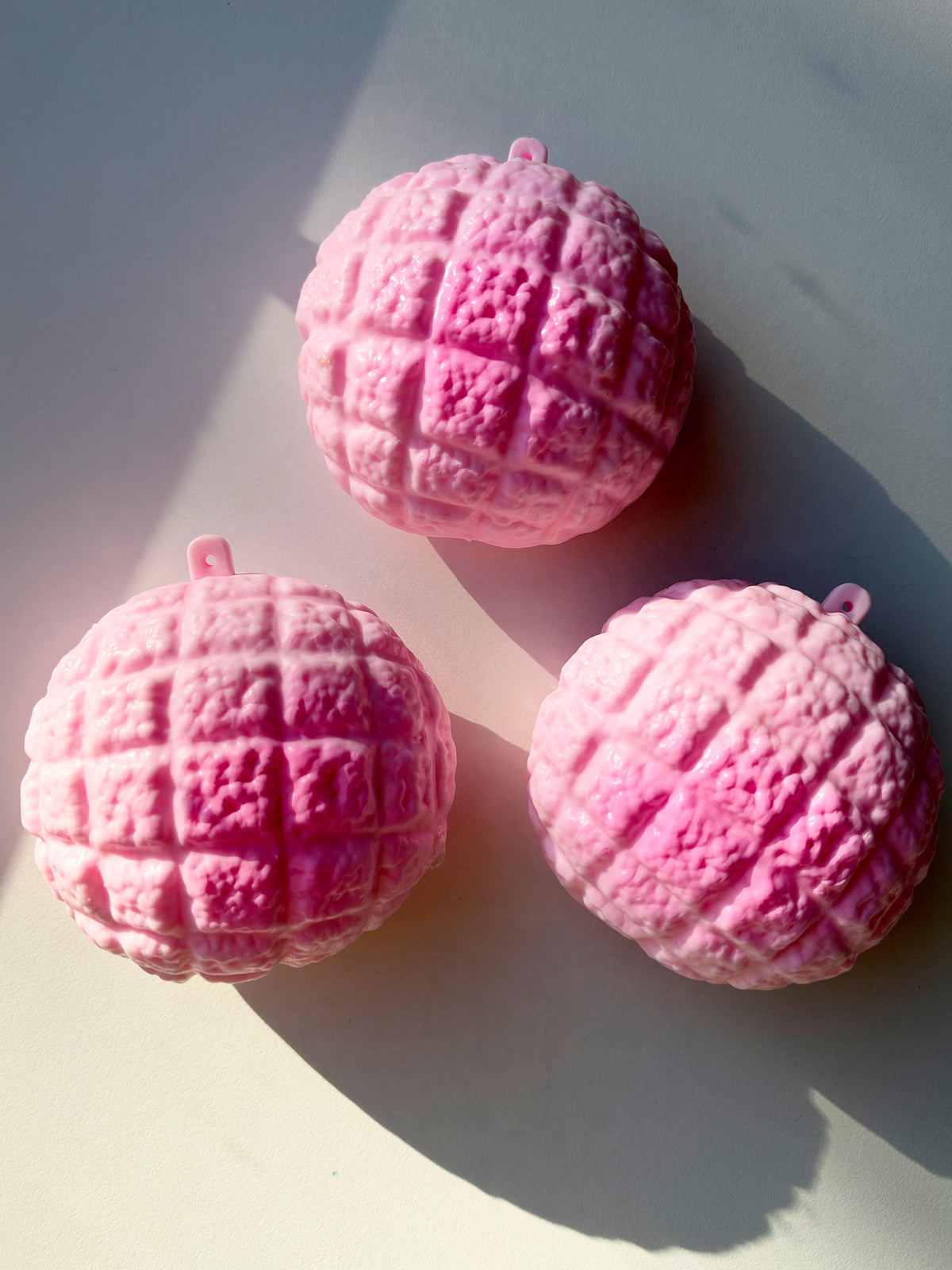 Pink Melon Bread Crunch Squishy