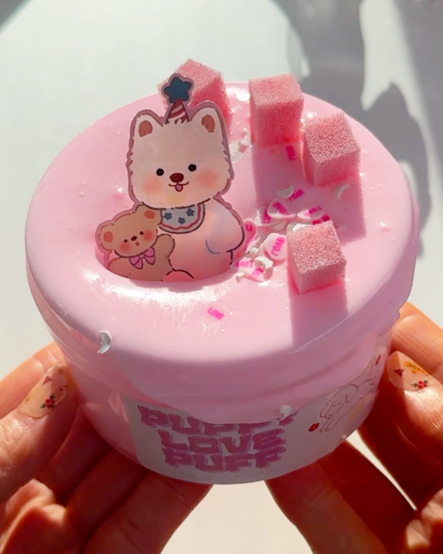 Puppy Love Puff Slime