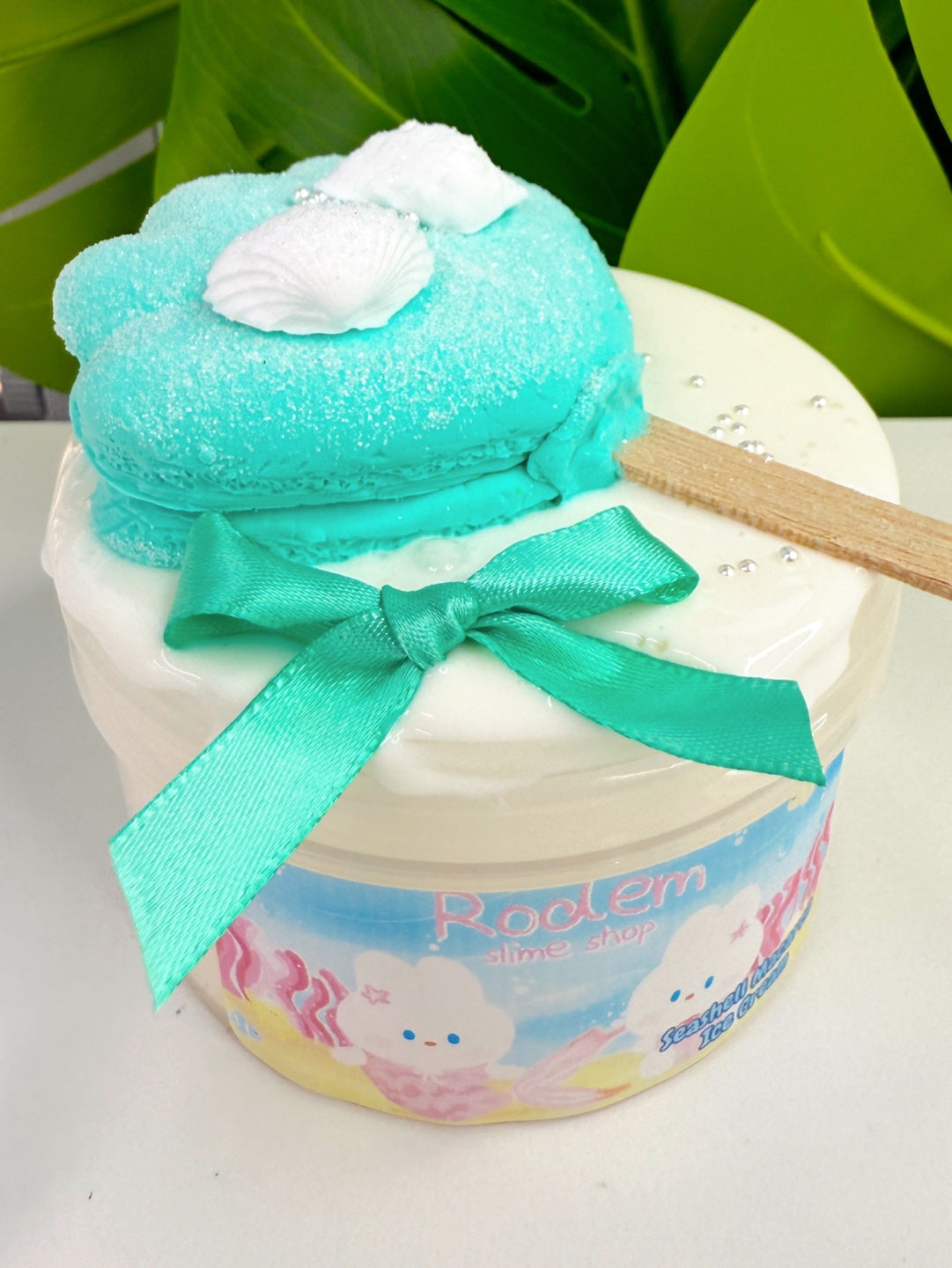 Seashell Macaron Ice Cream Slime