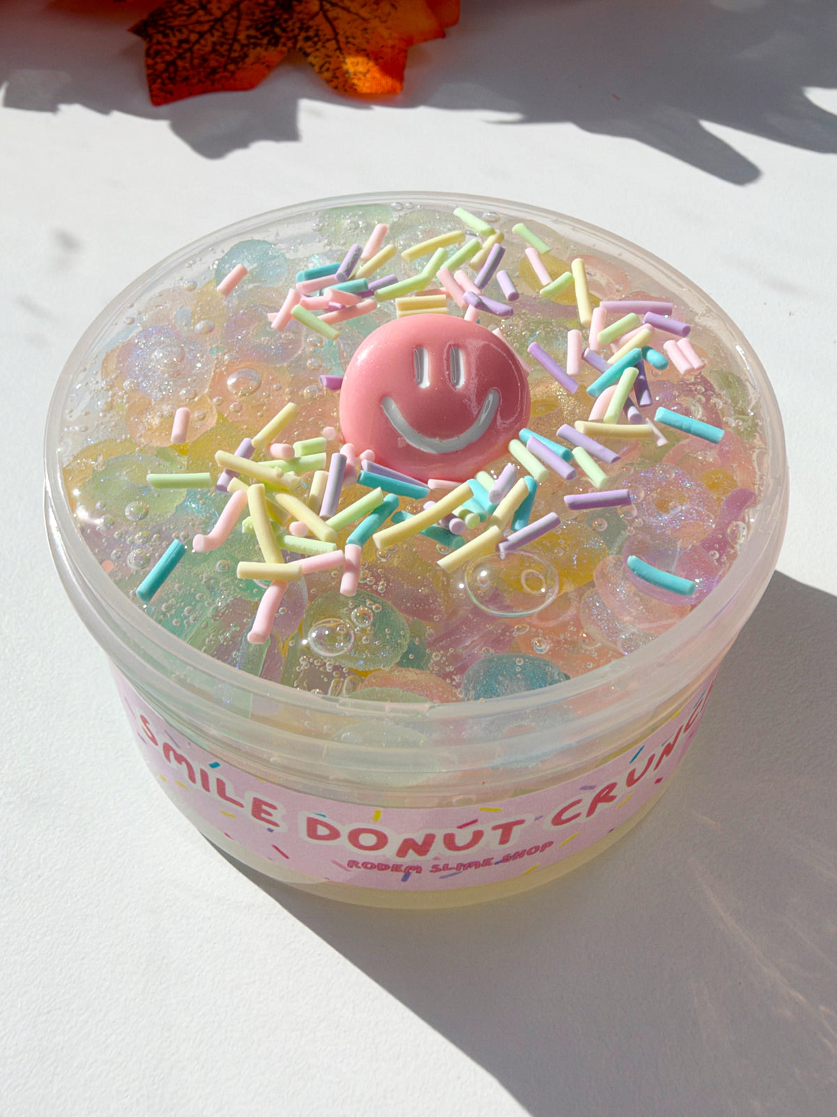 Smile Donut Crunch Slime