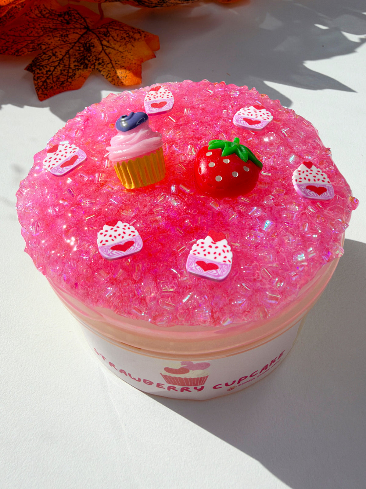 Strawberry Cupcake Slime
