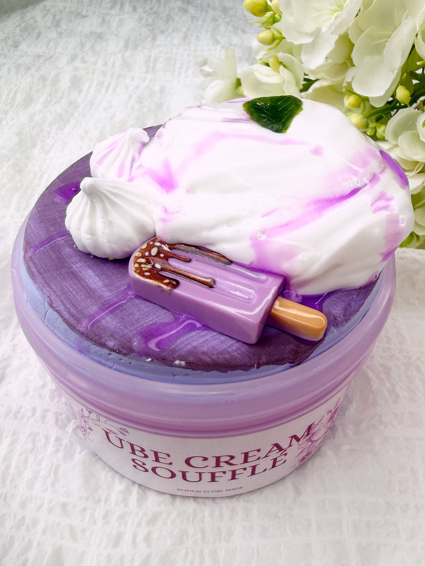 Ube Cream Soufflé Slime