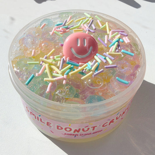 Smile Donut Crunch Slime