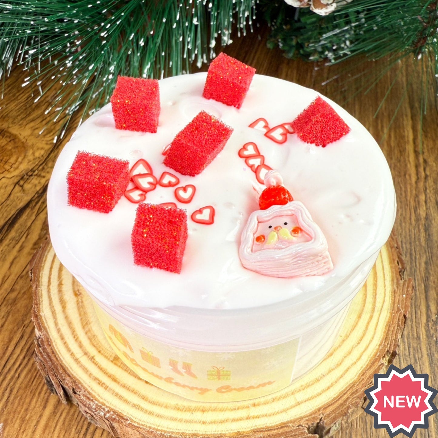 Santa Strawberry Cream Slime