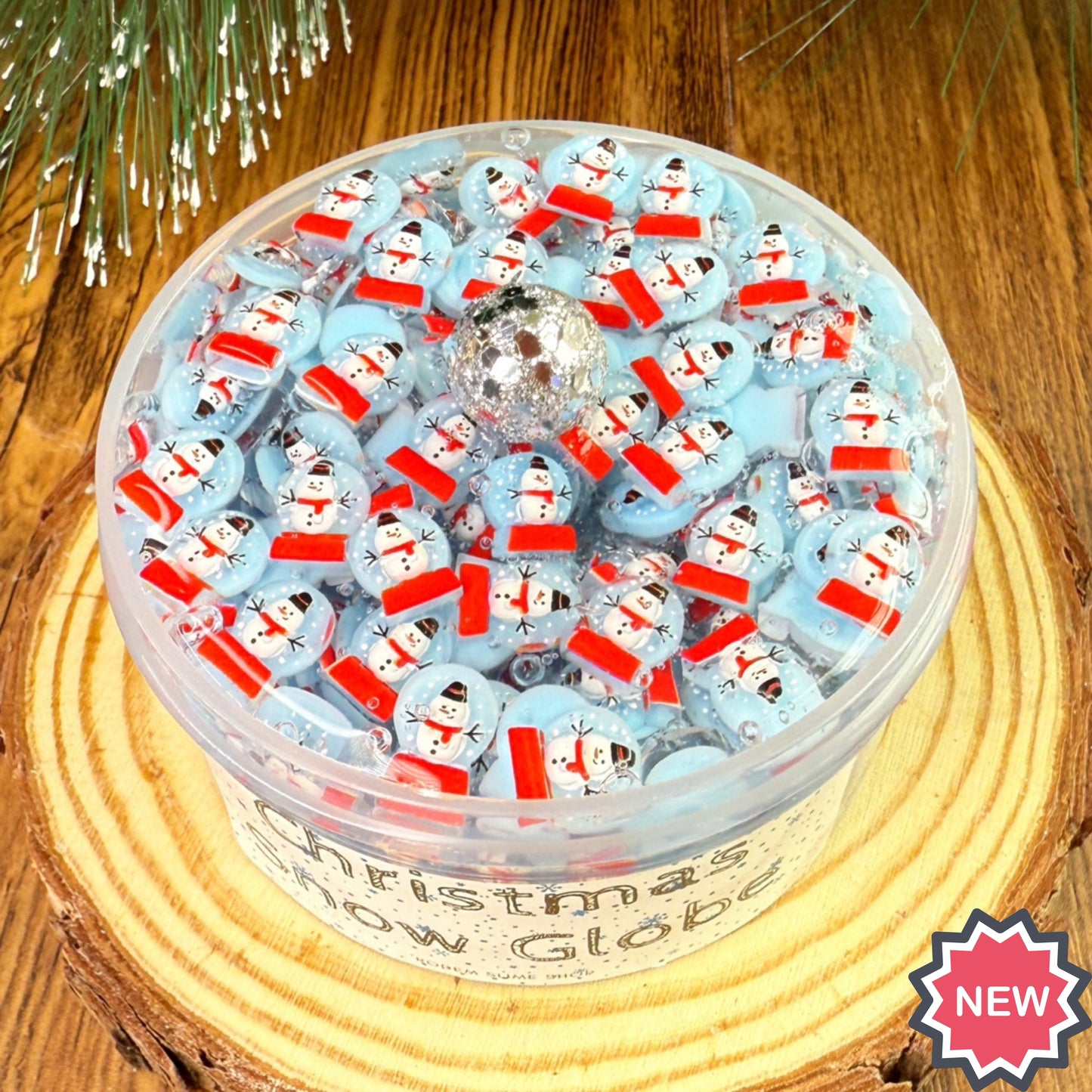 Christmas Snow Globe Slime