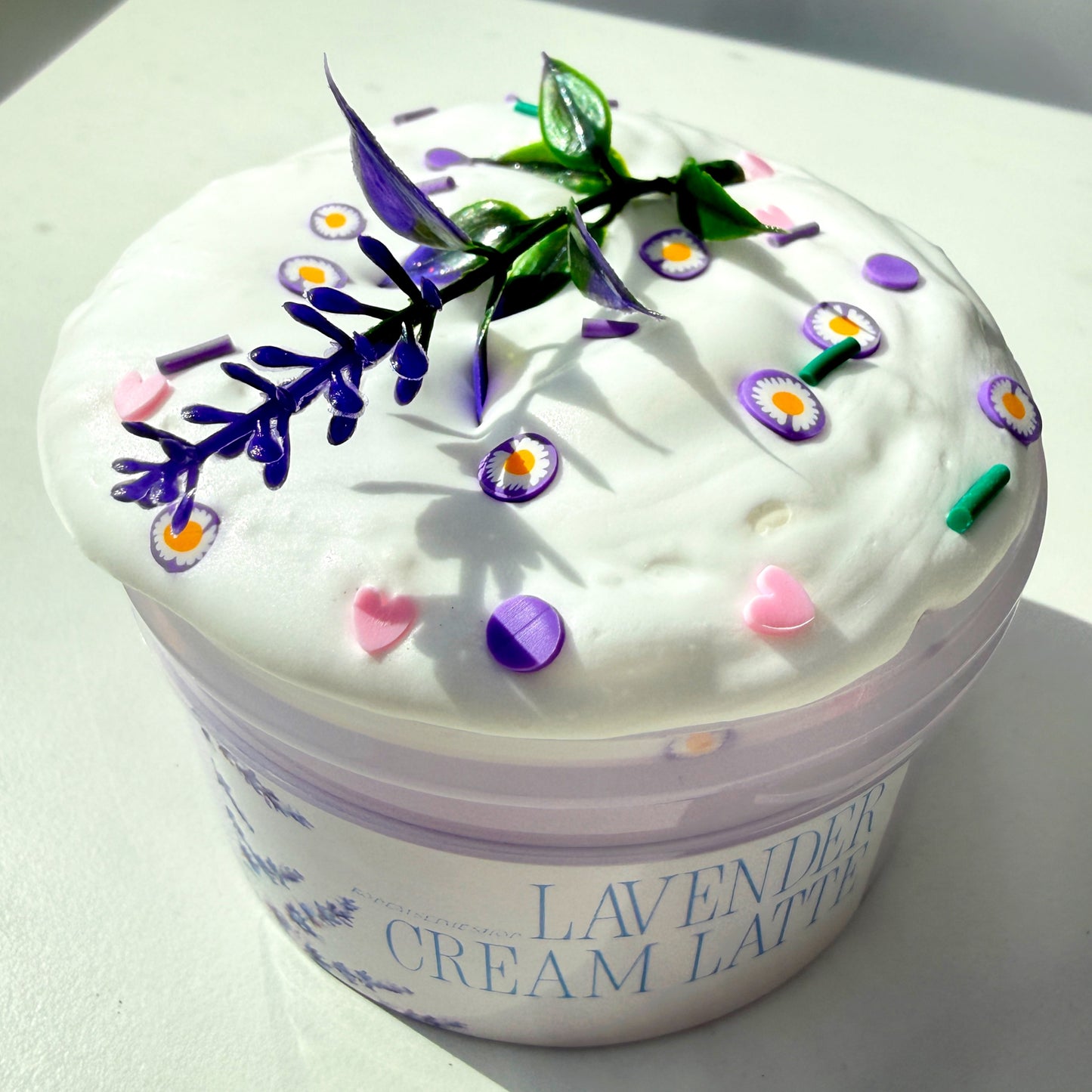 Lavender Cream Latte Slime