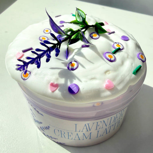 Lavender Cream Latte Slime