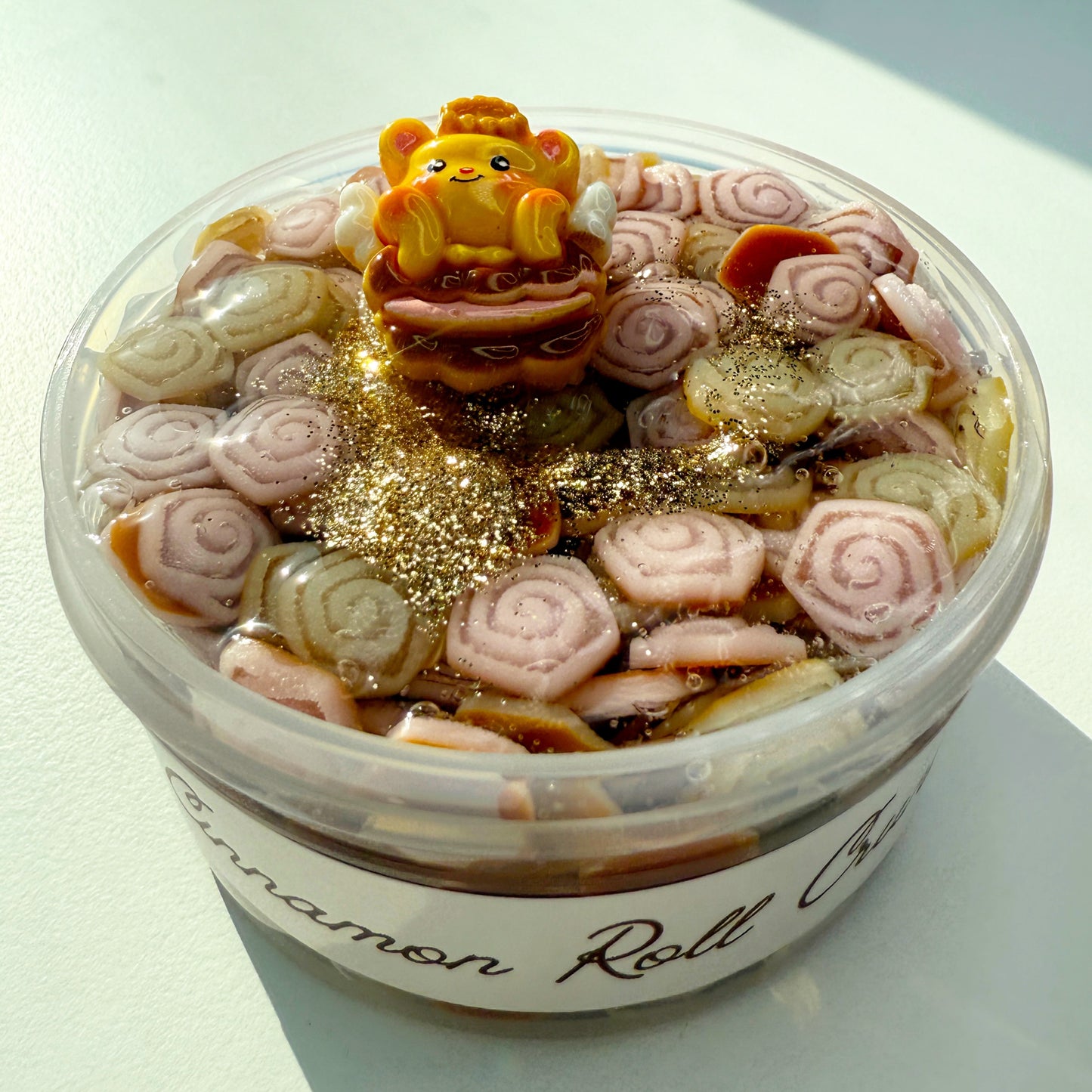 Cinnamon Roll Crunch Slime