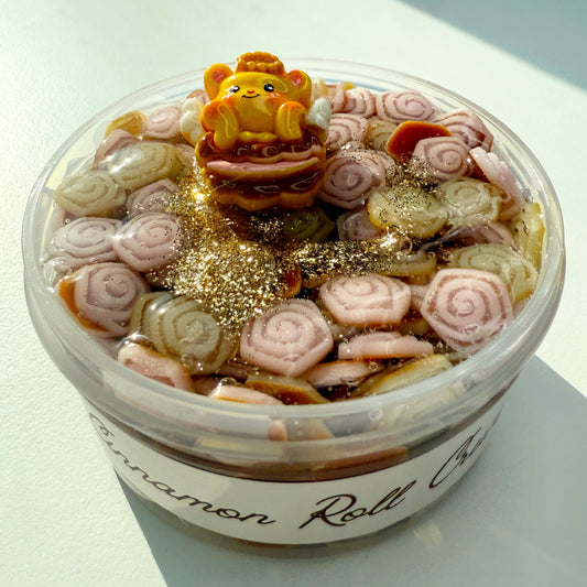Cinnamon Roll Crunch Slime