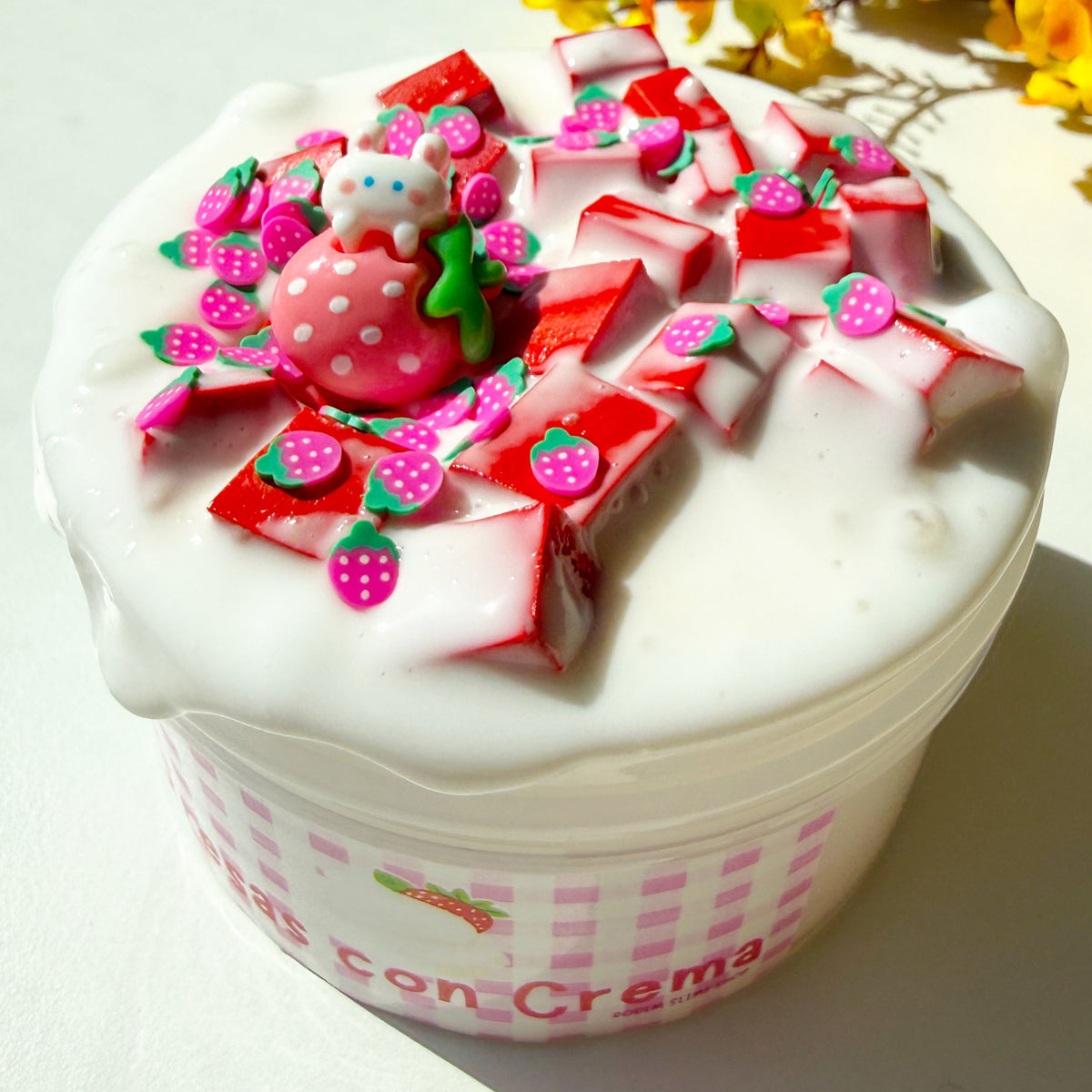 Fresas con Crema Slime