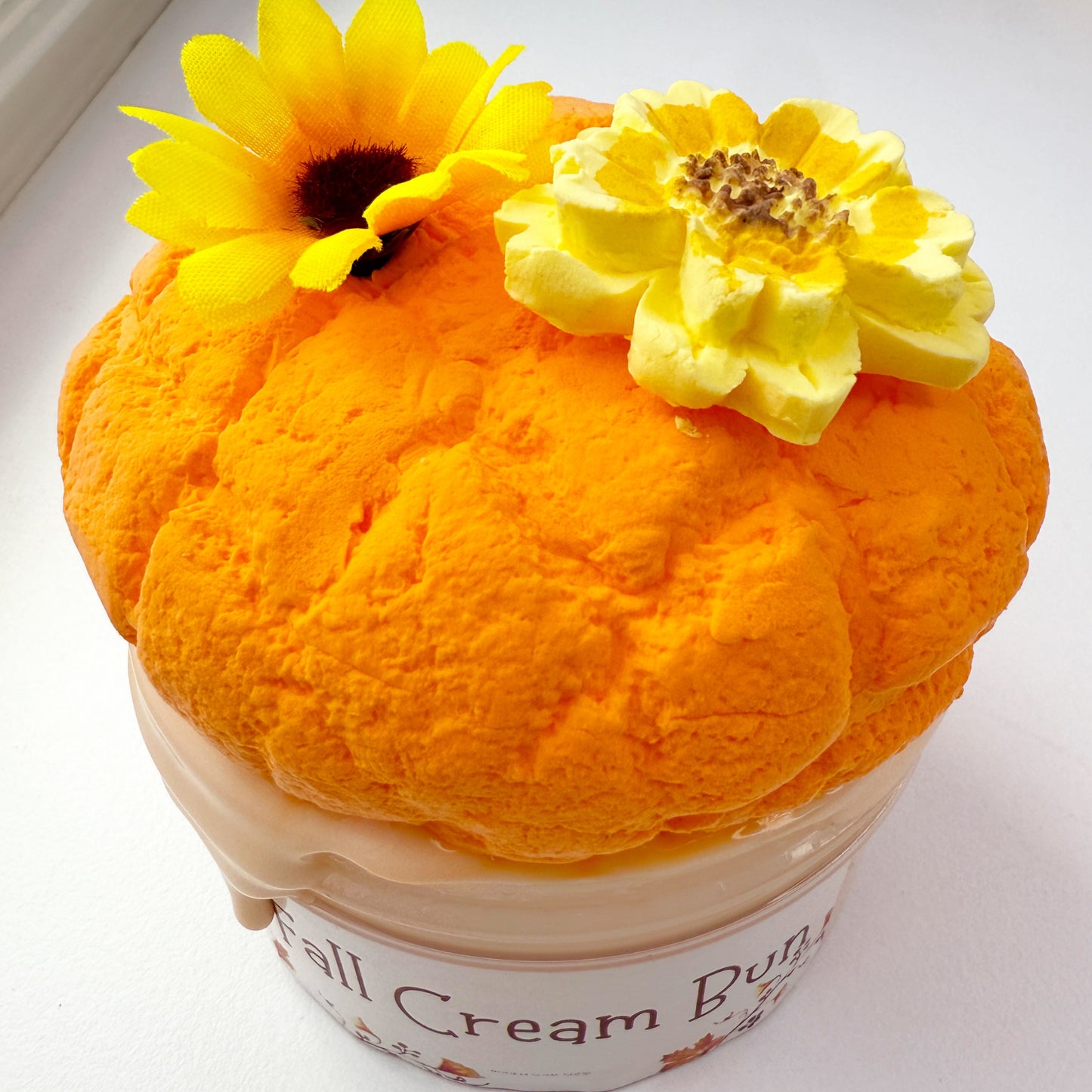 Fall Cream Bun Slime