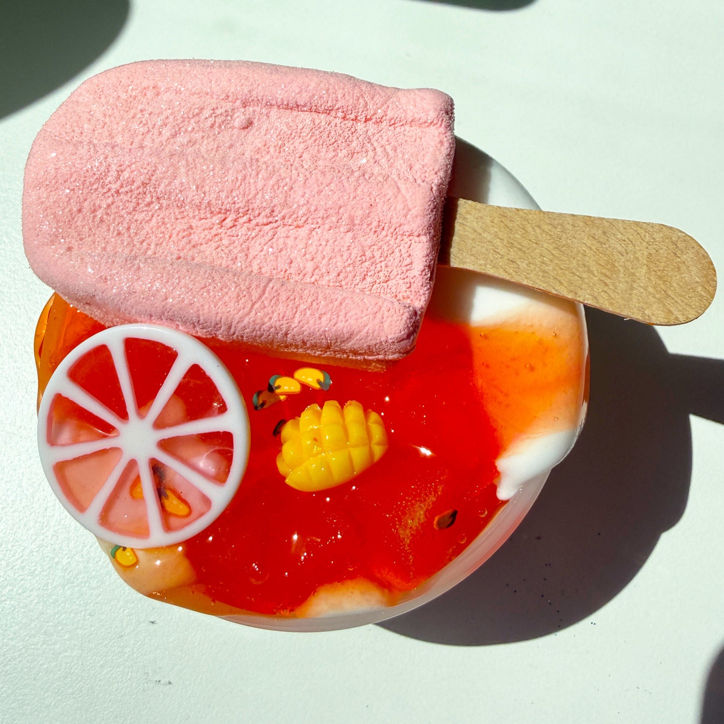 Grapefruit Mango Ice Cream Slime