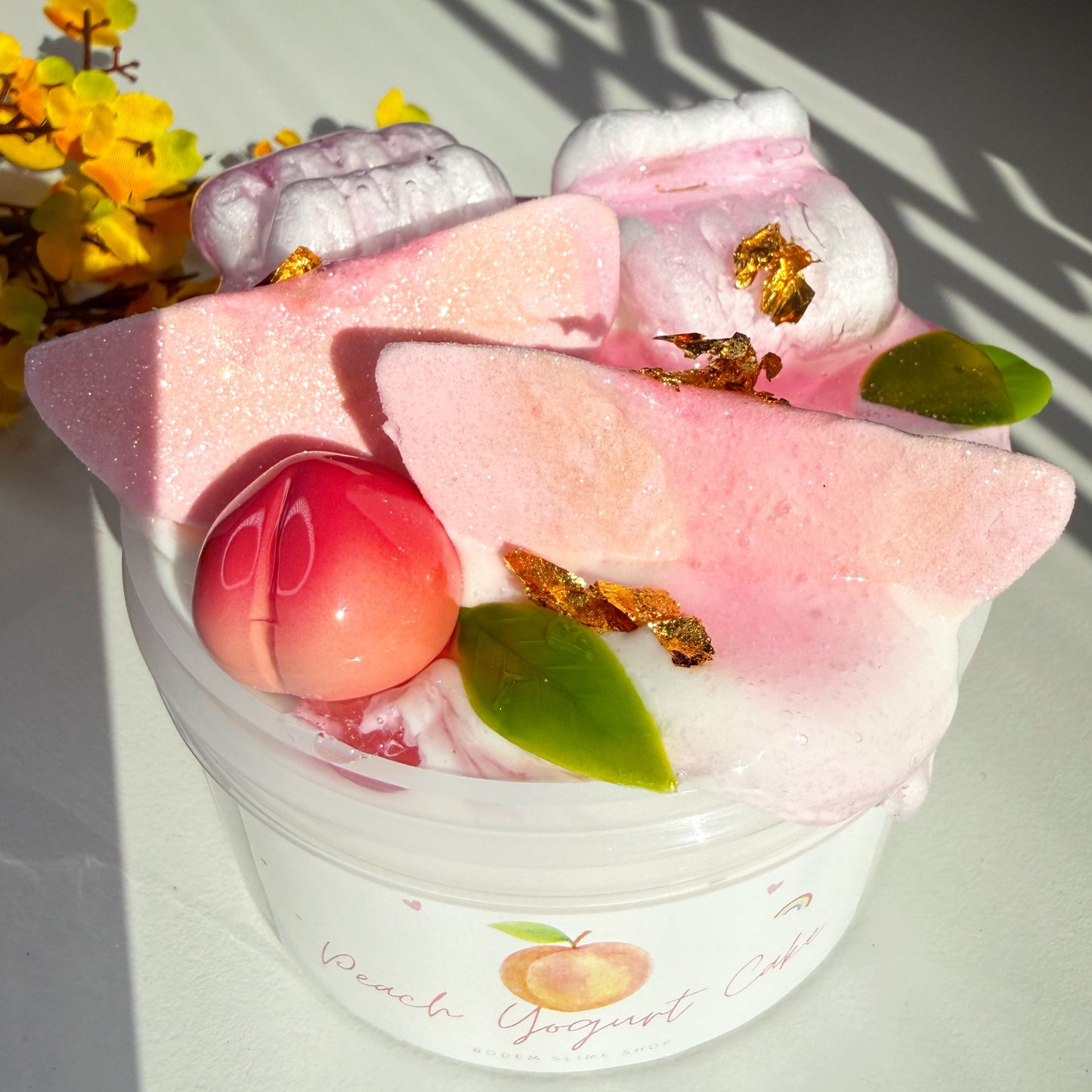 Peach Yogurt Cake Slime