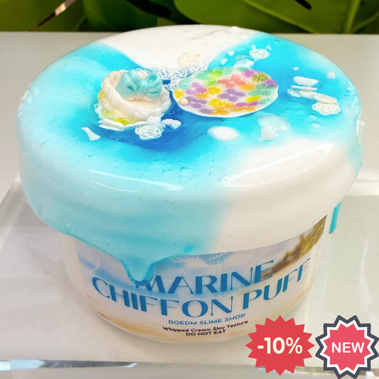Marine Chiffon Puff Slime