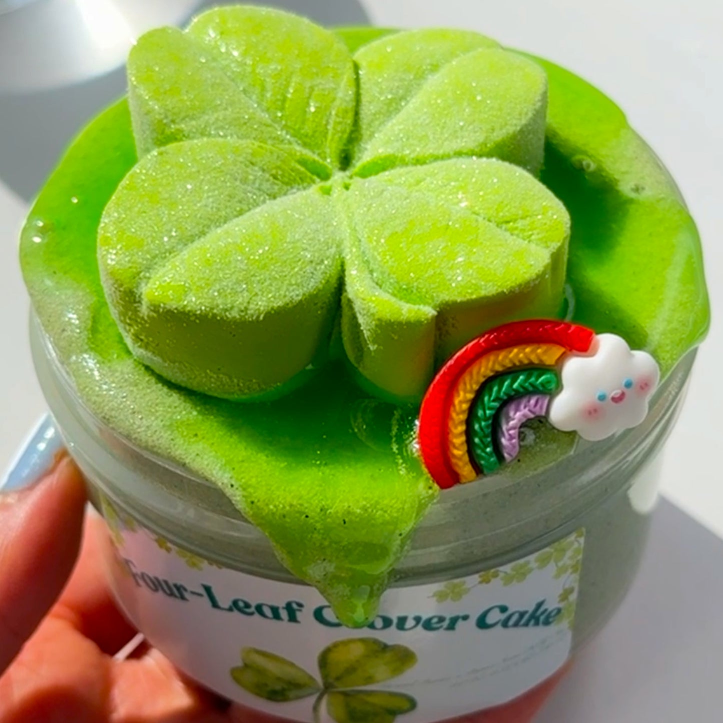 Four-Leaf Clover Cake Slime