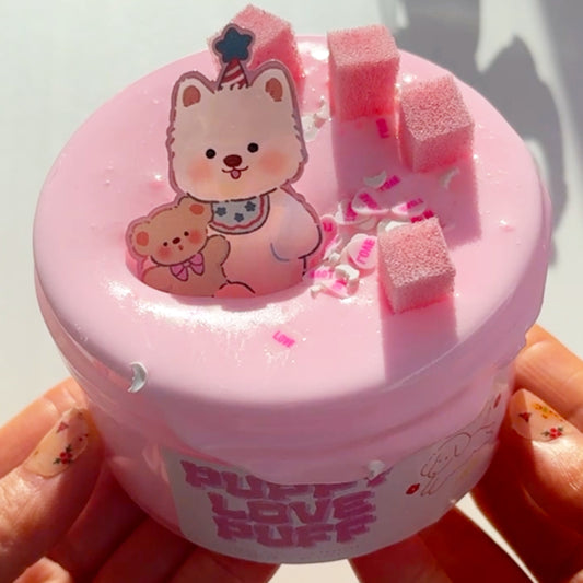 Puppy Love Puff Slime