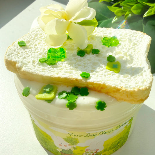 Four-Leaf Clover Sandwich Slime