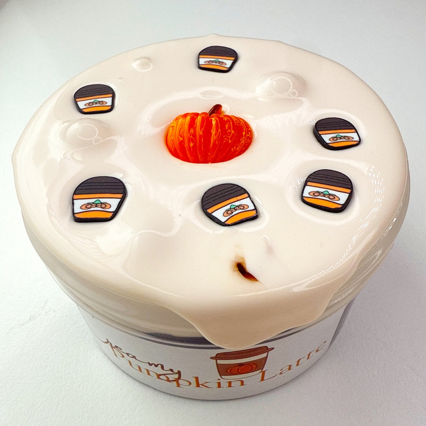 Creamy Pumpkin Latte Slime