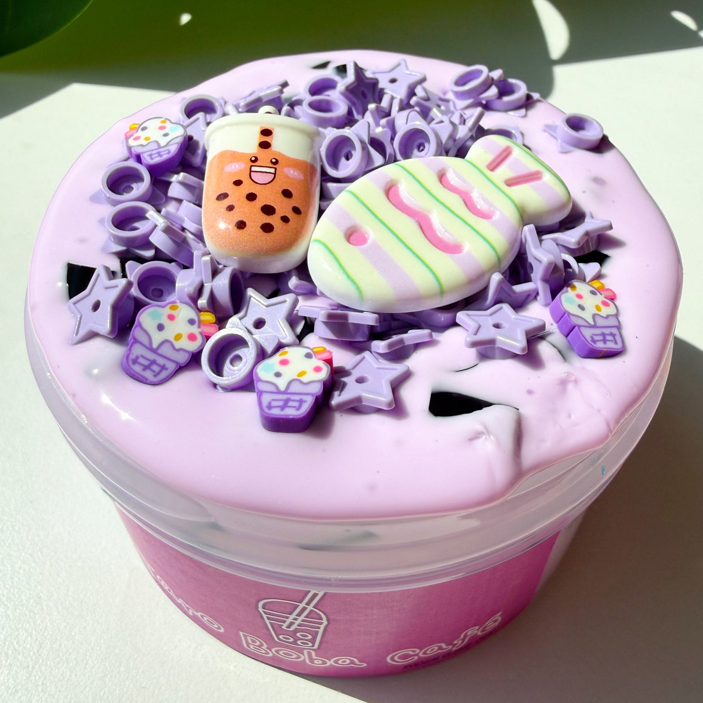Taro Boba Café Slime