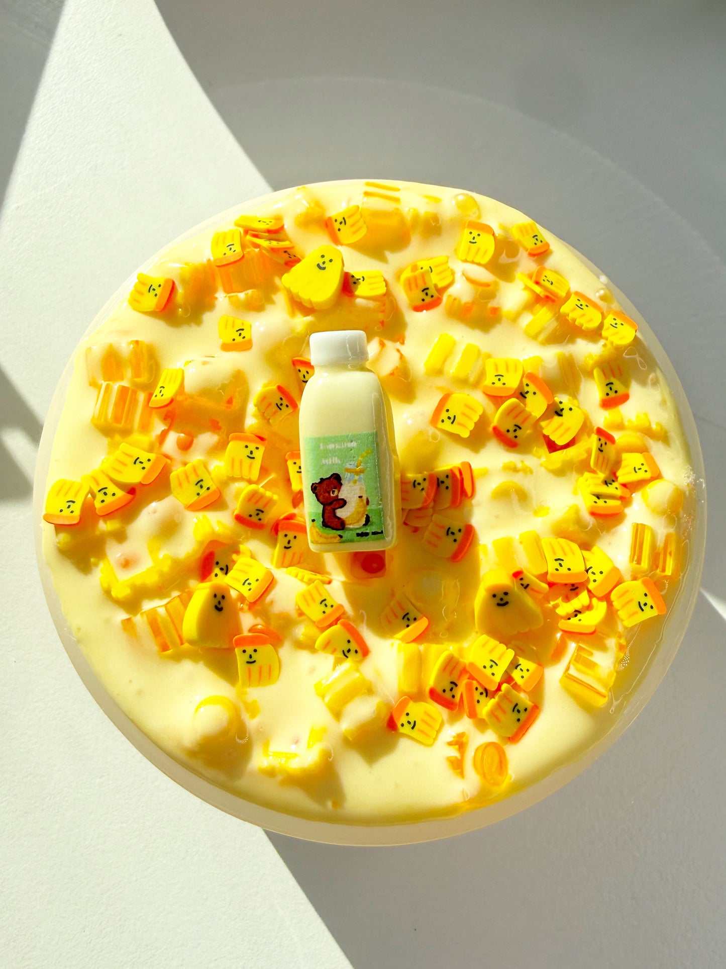 Banana Milk Crunch Slime