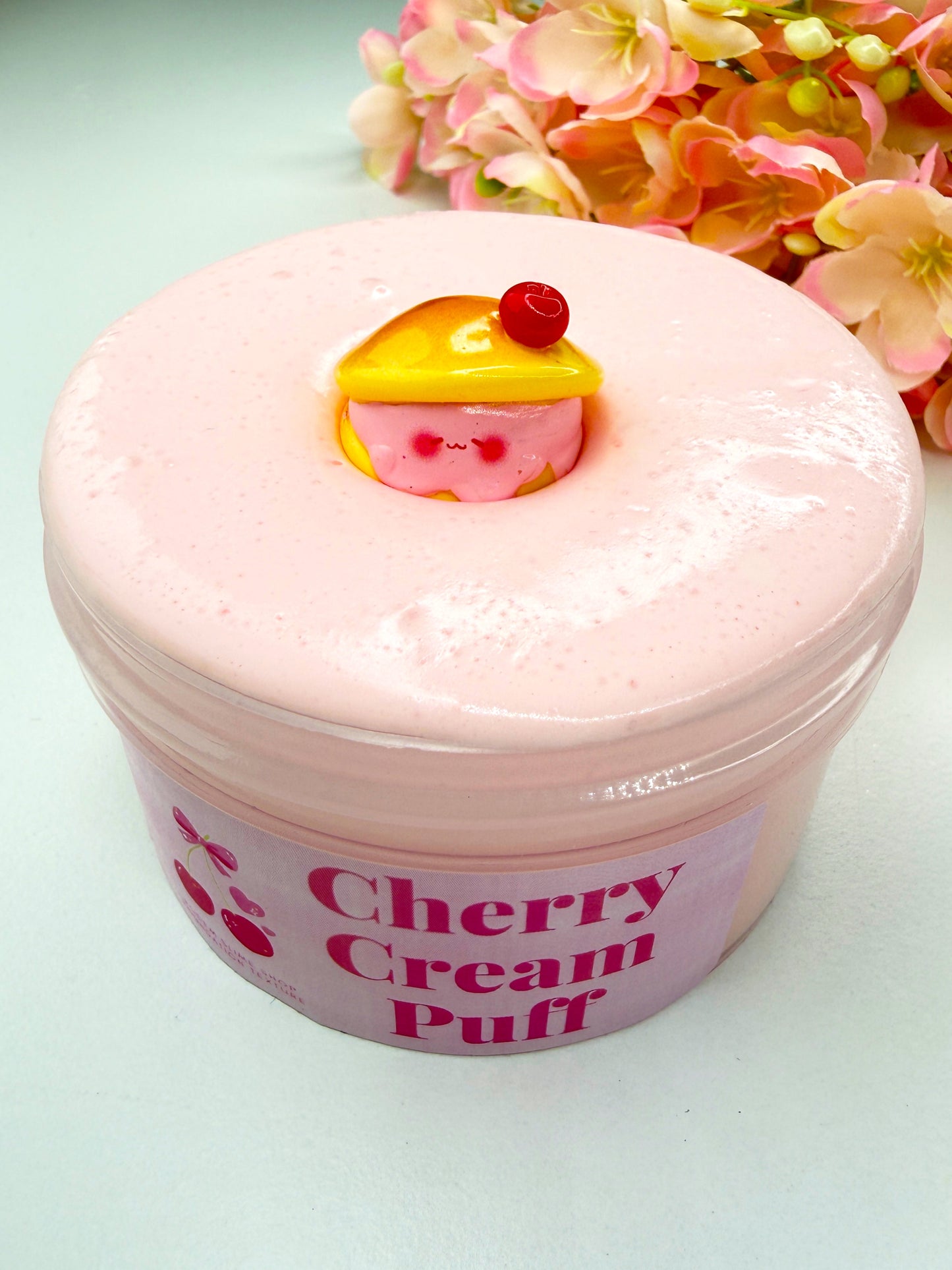 Cherry Cream Puff Slime