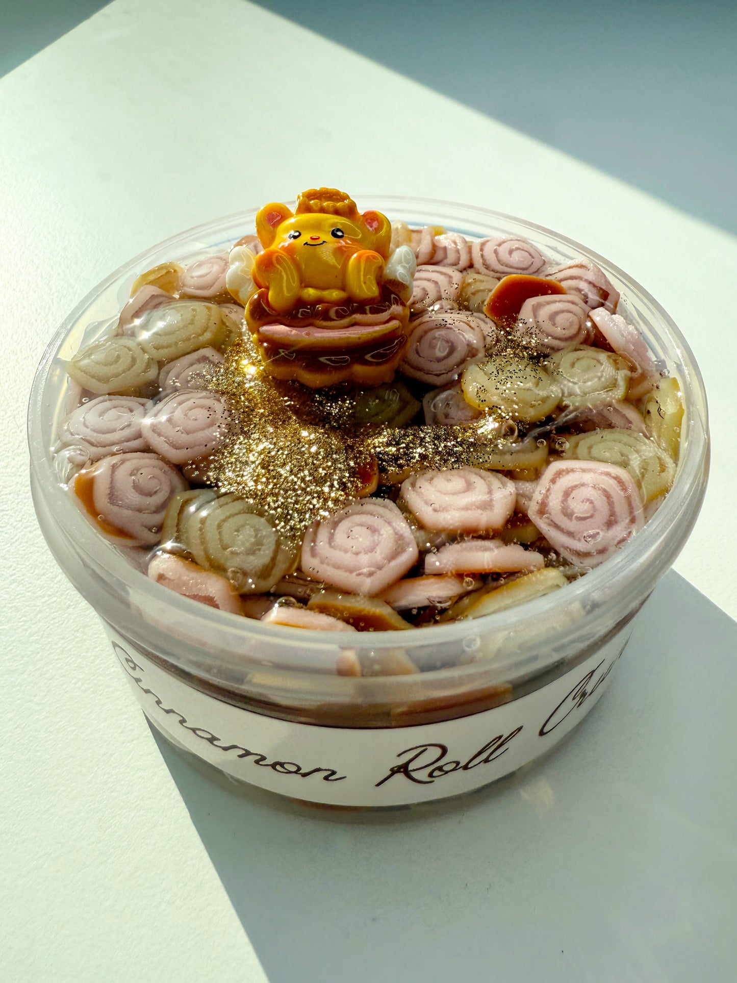 Cinnamon Roll Crunch Slime