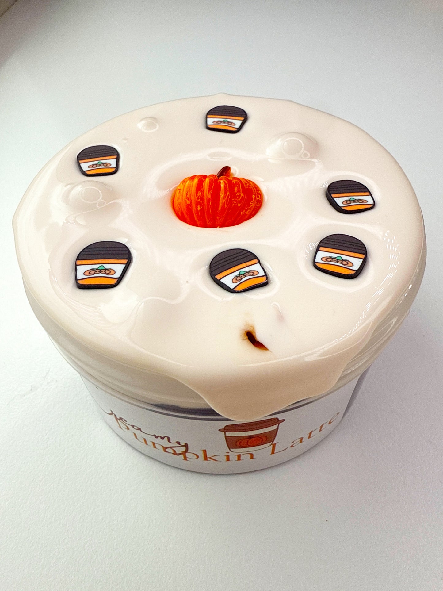 Creamy Pumpkin Latte Slime