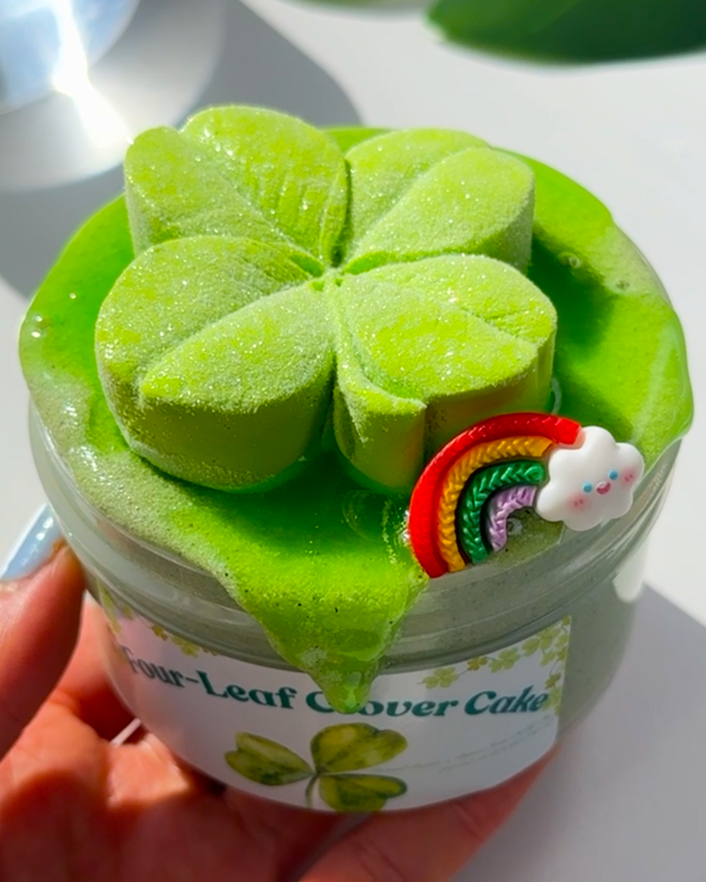 Four-Leaf Clover Cake Slime