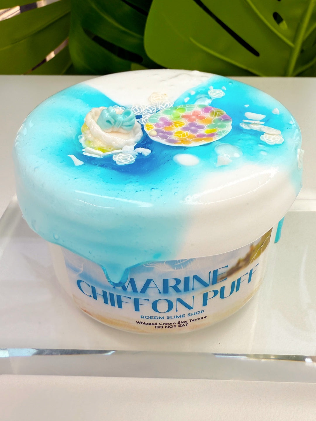 Marine Chiffon Puff Slime