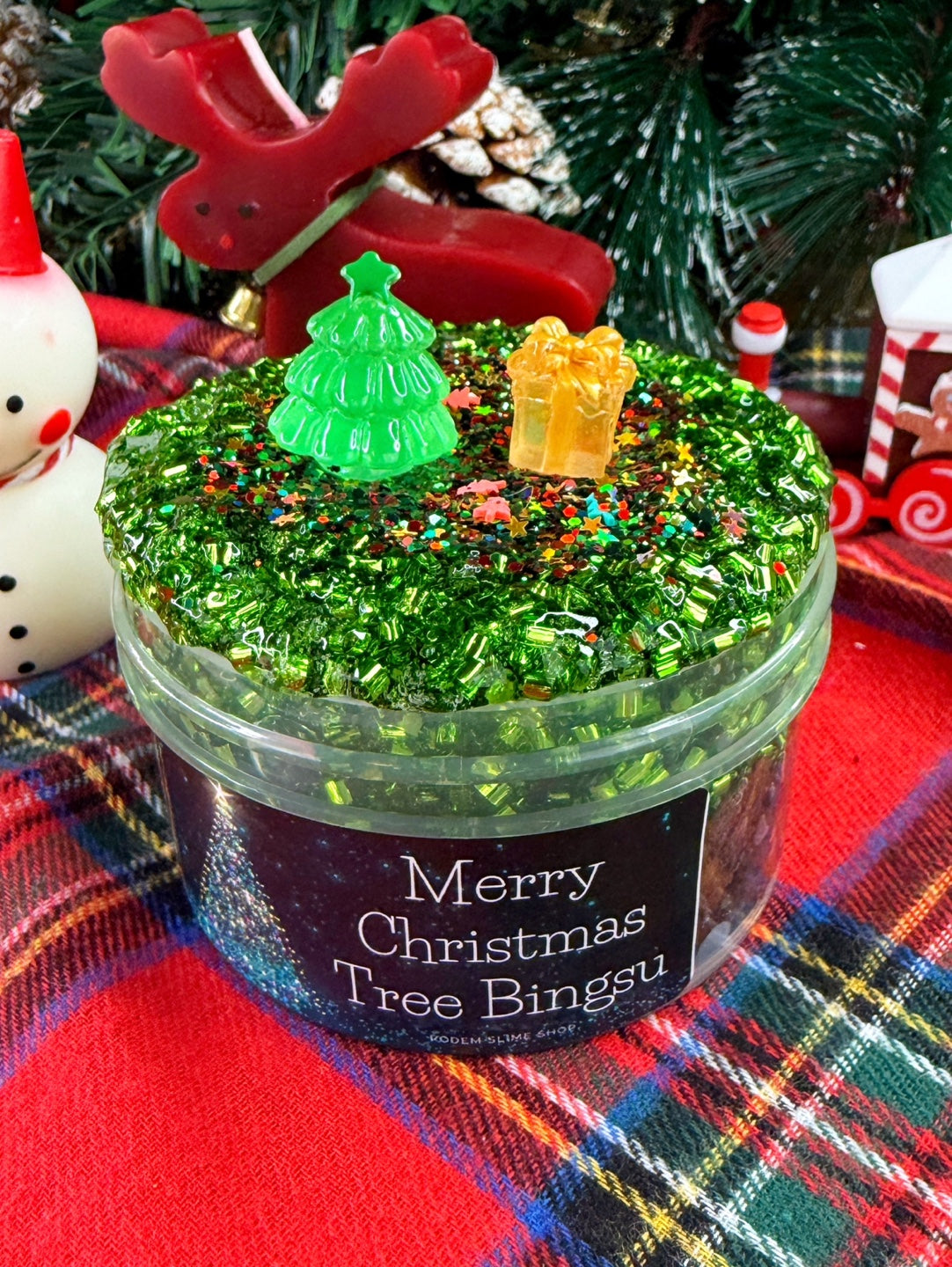 Merry Christmas Tree BingSu Slime