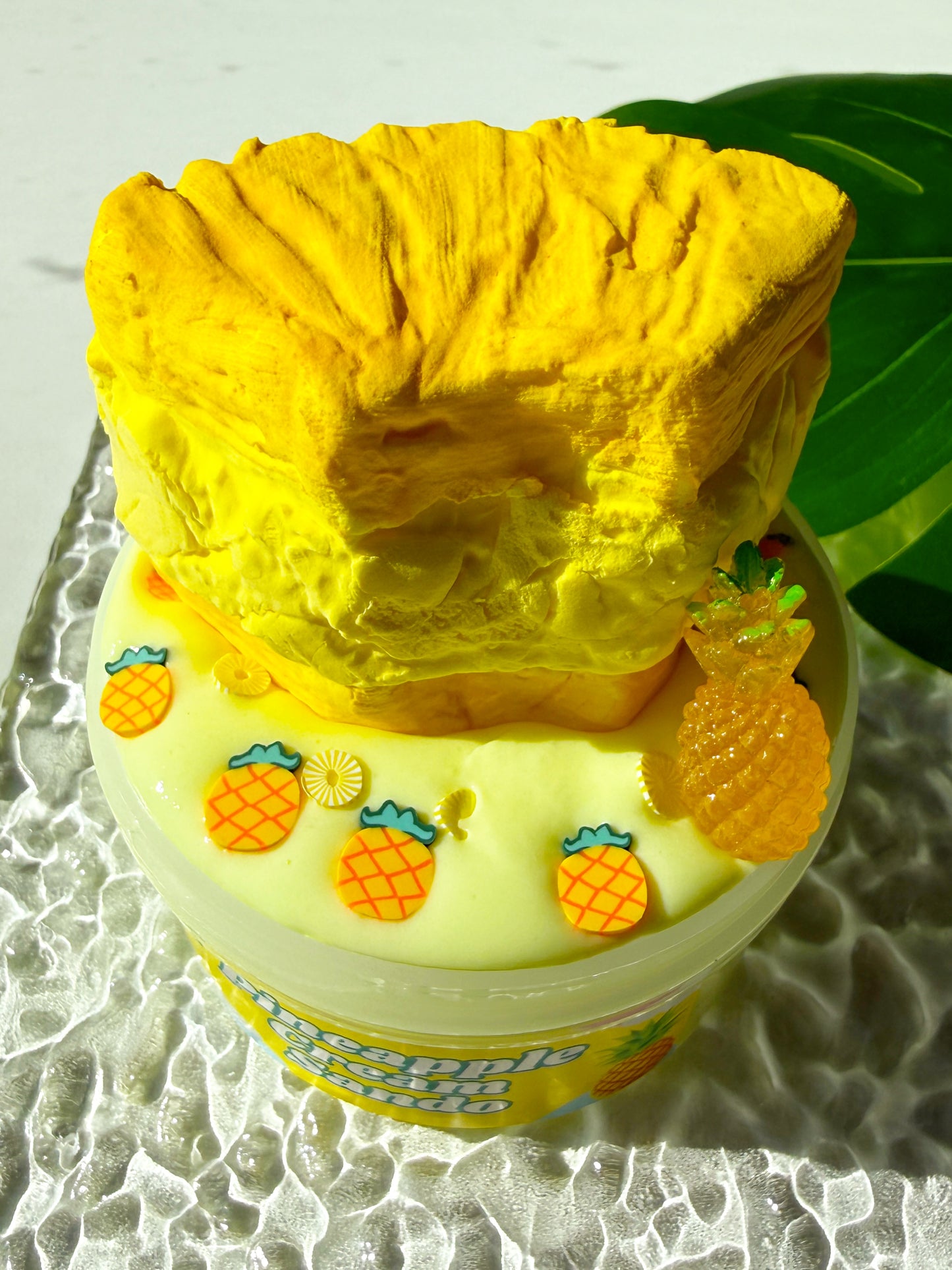 Pineapple Cream Sando Slime