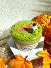 Strawberry Matcha Crumble Slime