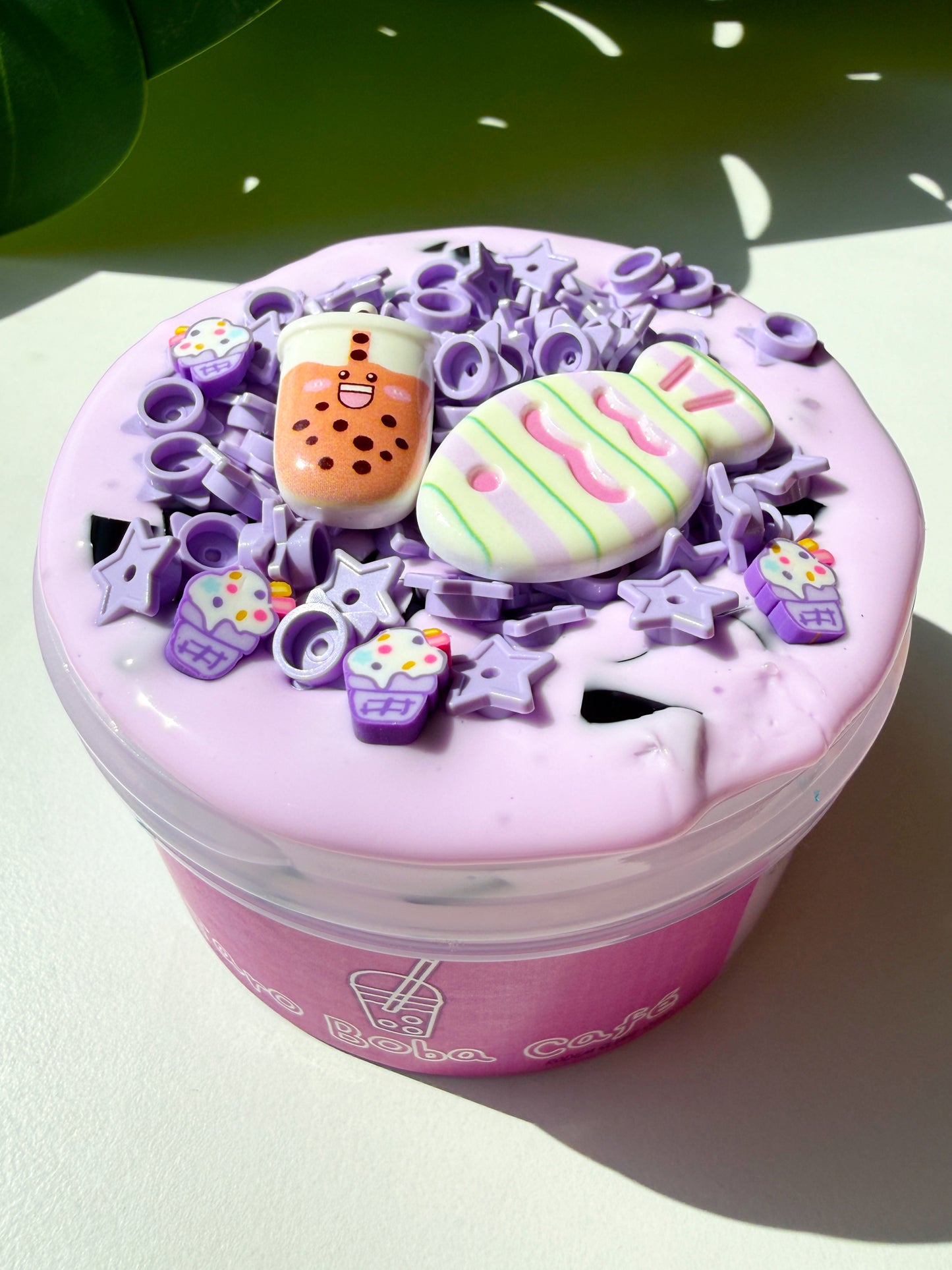 Taro Boba Café Slime