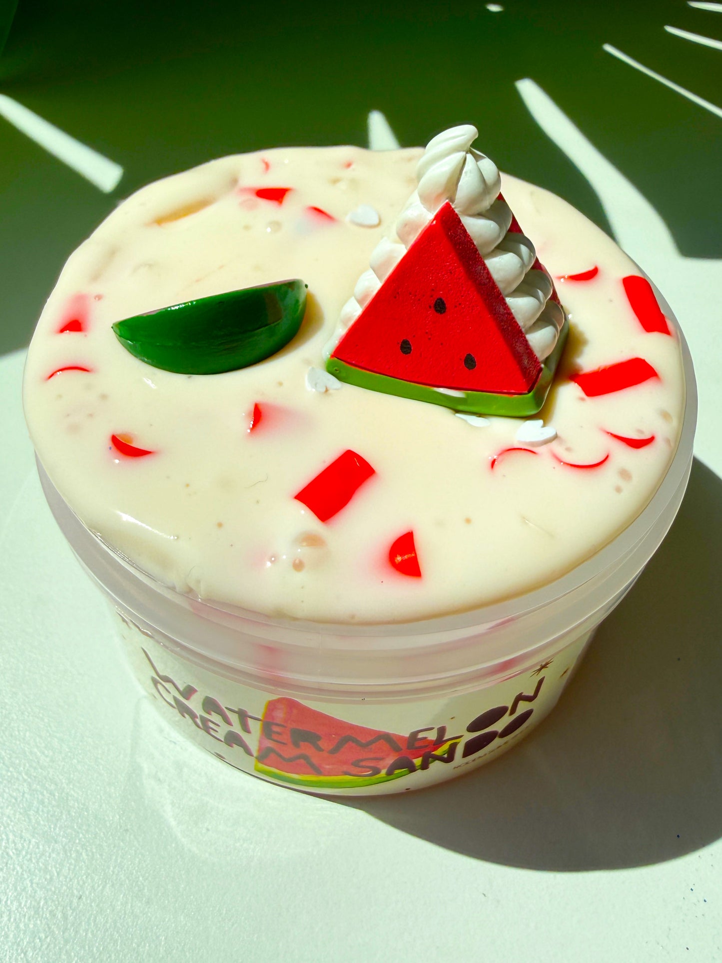 Watermelon Cream Sando Slime