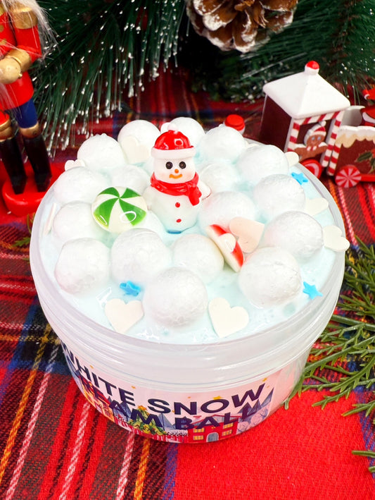 White Snow Cream Ball Slime